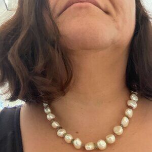 Uncultured Pearl Statement Necklace